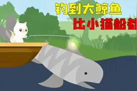 小猫钓鱼：钓到价值上万的巨型鲸鱼！刚钓上来就后悔了视频封面