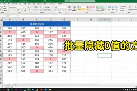 表格中的0值，还在一个一个删除，分享3种方法，都能批量删除0值视频封面