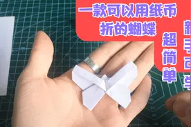 纸币蝴蝶简单好做，忘了买礼物可以临时救场哄女朋友开心视频封面