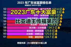 广东十大富豪榜都是谁？2023最新广东富豪排名，比亚迪王传福第4视频封面