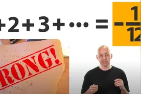 数学上关于 1 + 2 + 3 + ... =-1/12 的真相视频封面