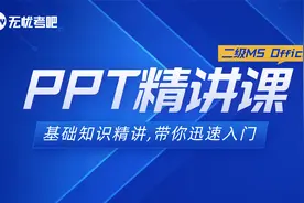 二级MS Office精讲课：PPT的操作界面视频封面