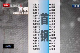 首钢、北控赛程|天天体育视频封面