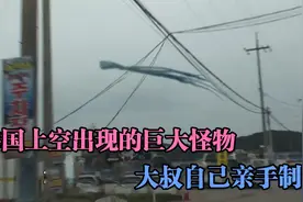 韩国上空出现的巨大怪物，长达35米的巨大风筝，竟是大叔独自完成视频封面