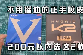 预算200元以内，不用灌胶灌油的正手胶皮选择这两款，好打又简单视频封面