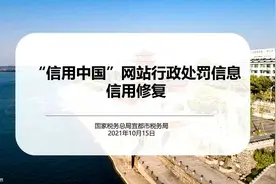 “信用中国”行政信息处罚信用修复视频封面