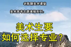 美术生要如何选择专业？视频封面