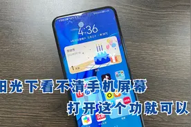 手机在外面阳光下看不清屏幕，只需打开这个功能就可以，试试看！视频封面