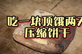 吃一块直接顶饿两天，压缩饼干到底有多可怕？看得我直冒冷汗！视频封面
