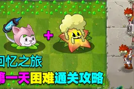 植物大战僵尸：回忆之旅困难第1天通关攻略！视频封面