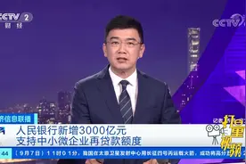 人民银行新增3000亿元支持中小微企业再贷款额度|经济信息联播视频封面