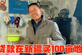 在新疆贷款买100亩地，一年赚十万被粉丝嫌少，大叔的回应很真实视频封面