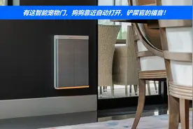 有这智能宠物门，狗狗靠近自动打开，铲屎官的福音！
