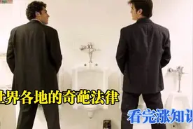 世界各地的奇葩法律，瑞士男人不能站着上厕所看完让人哭笑不得。视频封面