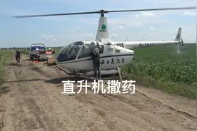 五百万的直升飞机撒药平时很难看见，几分钟就三百亩地效率超高视频封面