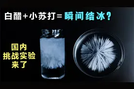 据说：白醋+小苏打，能让水瞬间结冰？国内最新挑战实验来了！视频封面