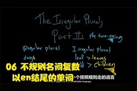 《可汗学院英语语法公开课》06 不规则名词复数-以en结尾的单词视频封面