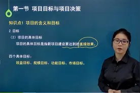 自考本科/工程造价专业/04229/项目决策分析与评价/第1讲视频封面