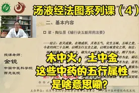 木中火，土中金，这些中药的五行属性是什么含义？视频封面