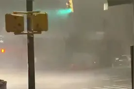 纽约发布龙卷风警报：狂风卷起树叶漫天飞，已致10万多户停电视频封面