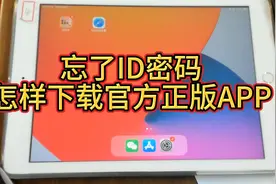 苹果手机和Ipad忘了apple ID密码怎么下载appstore里面的软件？视频封面