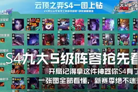云顶之弈S4九大S级阵容抢先看，只要记得开局日炎你S4就有了视频封面