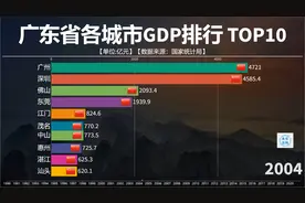 广东省各城市GDP对比，近30年风云变幻，谁能勇立潮头？来看TOP10视频封面
