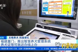 厦门推出"智慧养犬管理系统"，养犬证等可就近办线上办|第一时间视频封面