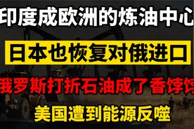 印度成欧洲的炼油中心，日本恢复对俄石油进口，美国遭到能源反噬视频封面