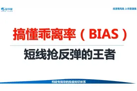 A股：学会使用乖离率BIAS指标，短线抢反弹从此快人一步！视频封面