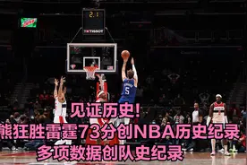 见证历史！灰熊狂胜雷霆73分创NBA历史纪录，多项数据创队史纪录视频封面