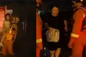 “把我妈妈救出来”河南小女孩被救后，消防员不负信任让母女团聚视频封面