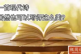 一首现代诗，居然可以写得如此之美，简直不可思议！视频封面