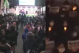 朴槿惠关1736天获自由：支持者横幅烟花庆祝，反对者再现烛光抗议视频封面