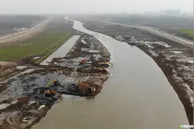 尉氏贾鲁河清淤加宽施工现场视频封面