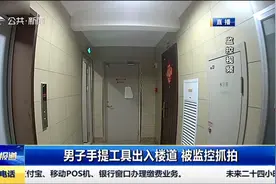 小区楼道惊现陌生男子，手提工具行为诡异，被监控抓拍视频封面
