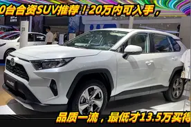 10台合资SUV推荐！20万内可入手，品质一流，最低才13.5万买得起视频封面