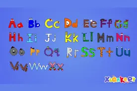 ABC儿歌，太有趣了，看看这些字母像什么？趣味动画，益智早教视频封面