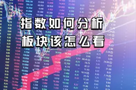指数怎么进行分析，板块如何看？视频封面