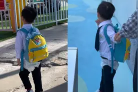 3岁萌娃喜欢超人，非要外穿尿不湿去上幼儿园，妈妈：拦都拦不住视频封面