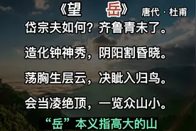 望岳讲解赏析杜甫唐代五岳之首泰山会当凌绝顶一览众山小《望岳》视频封面