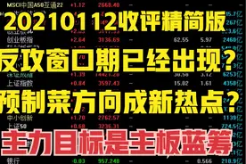 变盘期到了，两阳夹一阴是上攻信号？记住主力核心目标是主板蓝筹视频封面