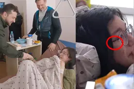 实拍：乌克兰一女孩见总统激动落泪 直言“你占领了视频平台”！视频封面