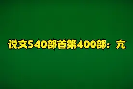 说文540部首第400部：亢视频封面