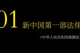 新中国第一部法律：婚姻法。是妇女的大解放，揭开中国法治的序幕视频封面