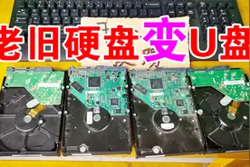 老旧机械硬盘不要扔，加根数据线，立马变成大容量U盘，速度快！视频封面