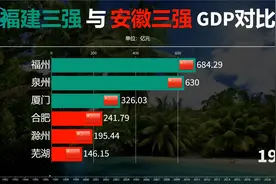 福建三强与安徽三强GDP对比：安徽与福建之间的差距竟如此之大？视频封面