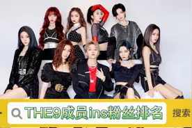 THE9女团ins粉丝排名，喻言垫底，刘雨昕第二，虞书欣实力登顶