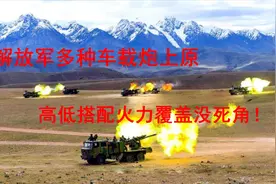 解放军又一种新型车载炮上青藏高原，高低搭配火力覆盖没死角！视频封面
