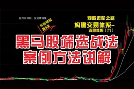 黑马股有何特征？如何快速挑选？方法技巧只讲一次，赶紧收藏视频封面